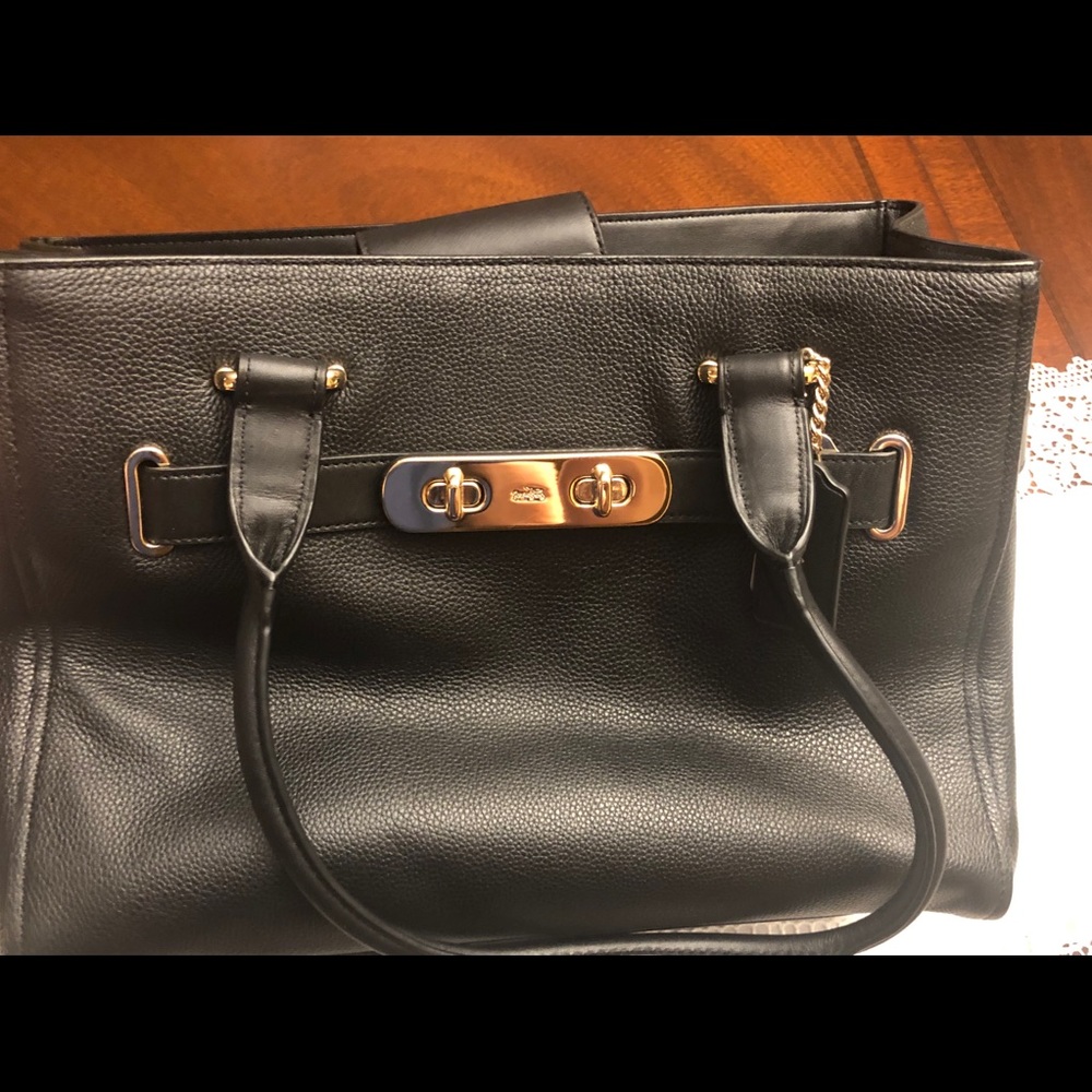 Coach Leather Pebble Swagger